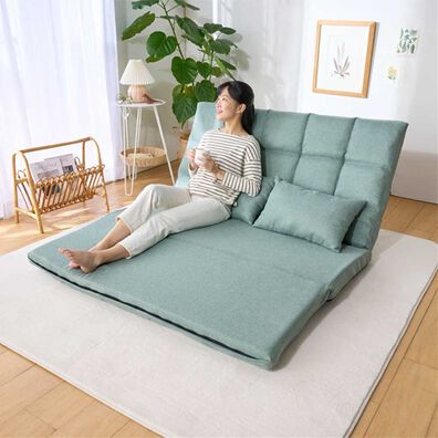 iellio（イエリオ）の「３ＷＡＹゆったりハイバックソファベッド＜リクライニングソファ・ローソファ・クッション付・新生活・来客・引っ越し・２人掛け＞（ソファ）」