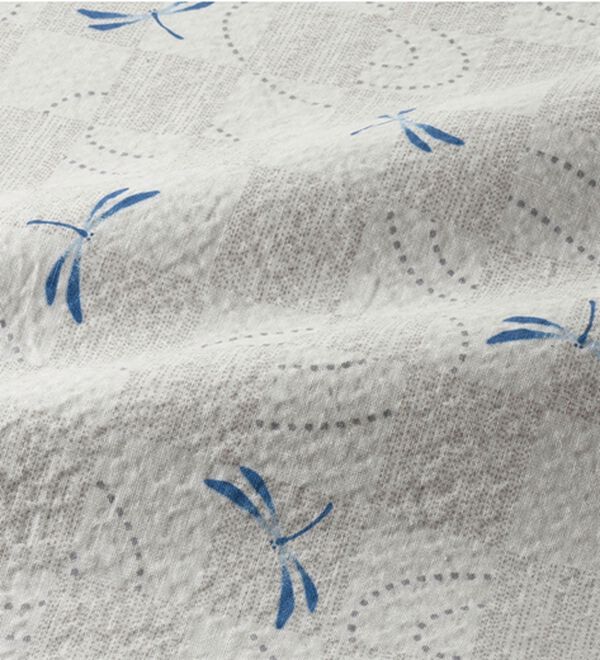 「【２着組】日本製綿１００％涼感和柄パジャマ長袖（メンズルームウェア）」｜詳細画像