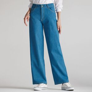 BELLUNA（ベルーナ）の「ぐんぐん伸びるデニムパンツ　ワイド（フルレングスパンツ）」｜詳細画像