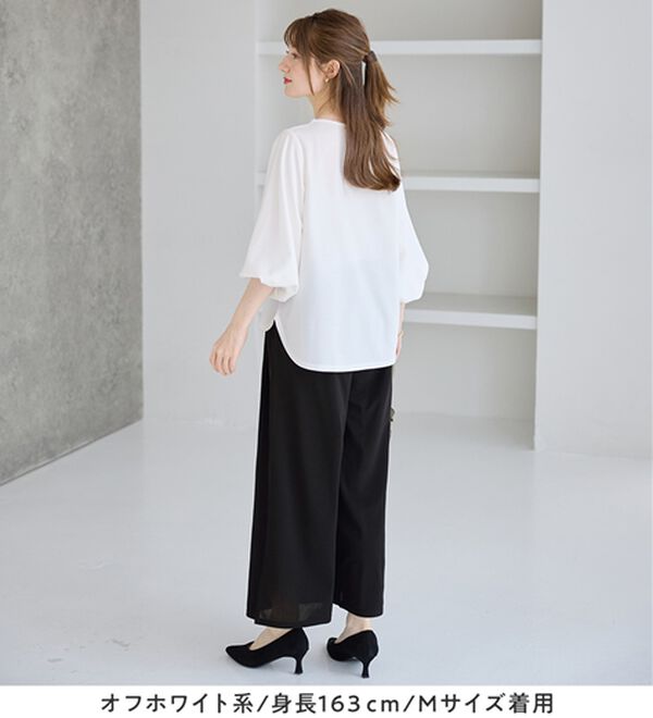 alotta（アロッタ）の「【２点セット】洗える！楽キレイセットアップ（ブラウススーツ）」｜詳細画像