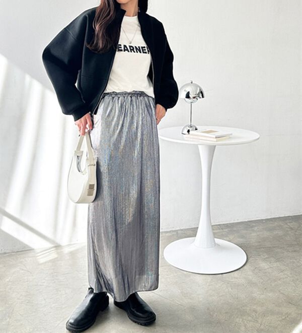 GeeRA（ジーラ）の「シャイニーナロースカート（ロングスカート）」｜詳細画像