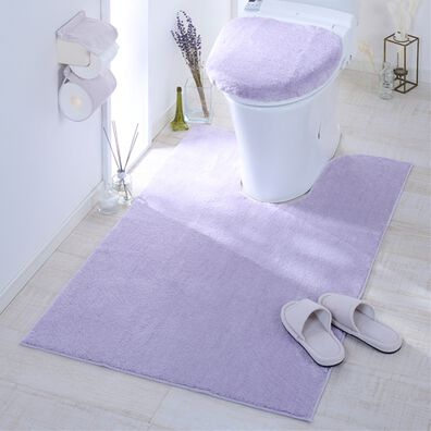 iellio（イエリオ）の「ふわふわマイクロ素材のトイレマット＜抗菌防臭・ロングマット・耳長マット・フタカバー・ジャンボマット＞（トイレマット）」
