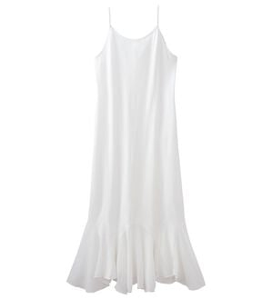 LAVIENNE（ラヴィエンヌ）の「裾魅せシフォンワンピース（肌着・インナーウェア）」｜オフホワイト