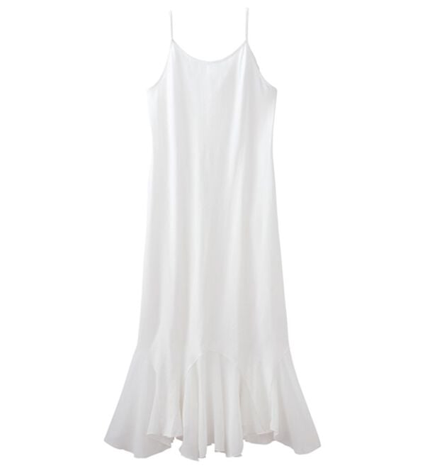 LAVIENNE（ラヴィエンヌ）の「裾魅せシフォンワンピース（肌着・インナーウェア）」｜オフホワイト