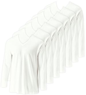 「【７枚組】＜コムルヴァン・オム＞高品質なサスティナブル綿１００％インナー（メンズ肌着・インナーウェア）」｜ホワイト7枚組 長袖V首