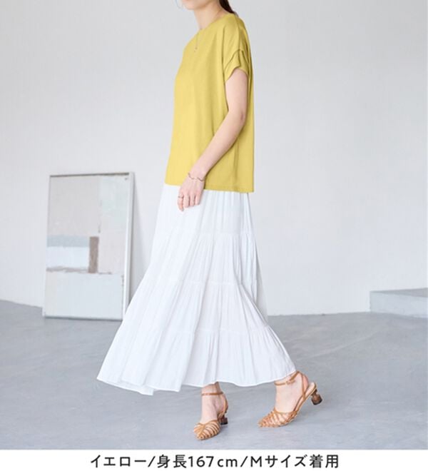 Viola e Viola（ヴィオラ エ ヴィオラ）の「脱普通！すっきり見え大人の上品Ｔシャツ（Tシャツ）」｜詳細画像