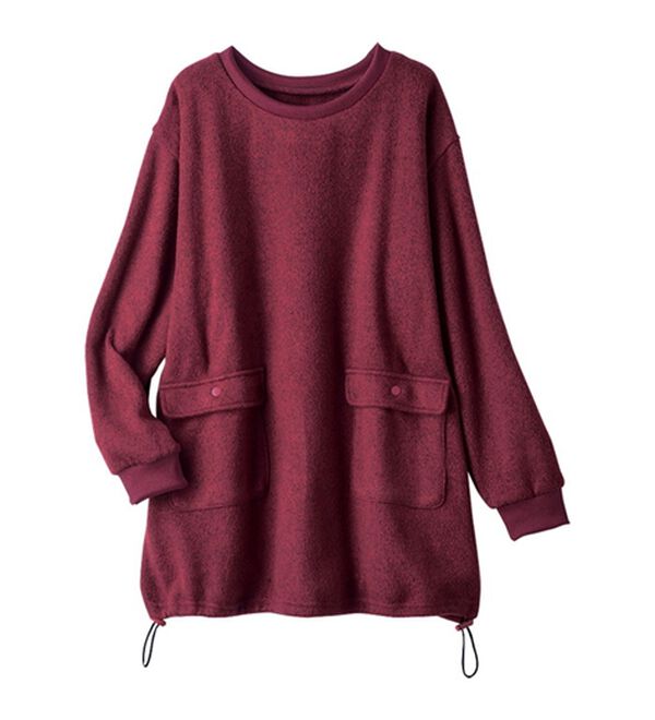 ルフラン（ルフラン）の「【３色組】ポケットが可愛いふっくら裏起毛おうちチュニック（チュニック）」｜詳細画像