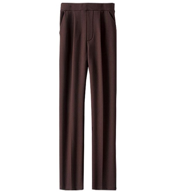 BELLUNA（ベルーナ）の「裏起毛ジョーゼット素材テーパードパンツ（テーパードパンツ）」｜詳細画像