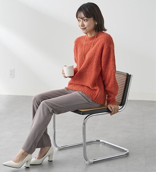 BELLUNA（ベルーナ）の「【裏起毛有無】ジャストフィットらくらくパンツ（フルレングスパンツ）」｜詳細画像