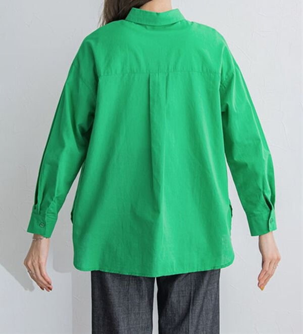 Pierrot（ピエロ）の「綿１００％オーバーサイズシャツ（シャツ）」｜詳細画像