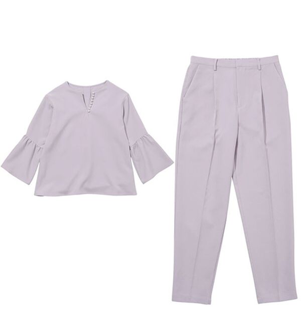 GeeRA（ジーラ）の「パールデザインセットアップ（パンツスーツ）」｜詳細画像