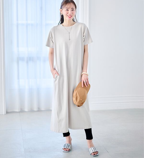 RANAN（ラナン）の「【5つの機能付】ひんやりポケット付マキシワンピース（その他ワンピース）」｜詳細画像