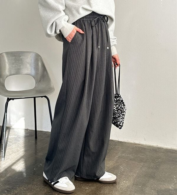 GeeRA（ジーラ）の「【体型カバー】上品なのにラクちんワイドパンツ（フルレングスパンツ）」｜詳細画像