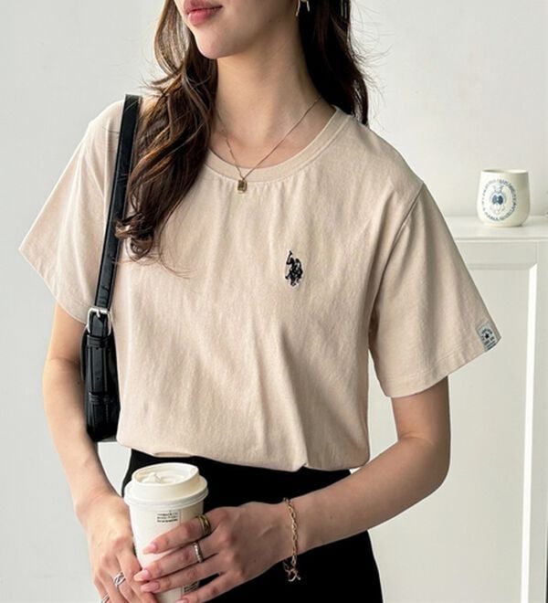 GeeRA（ジーラ）の「【ＵＳ．ＰＯＬＯ．ＡＳＳＮ】接触冷感ワンポイント刺繍Ｔシャツ（Tシャツ）」｜詳細画像