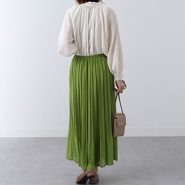 BELLUNA（ベルーナ）の「ジョーゼット素材ボウタイブラウス（ブラウス）」｜詳細画像