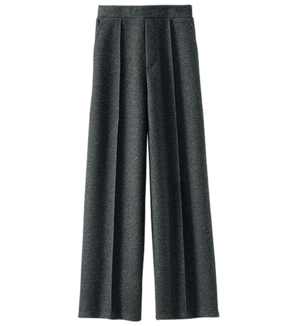 BELLUNA（ベルーナ）の「圧縮ニット素材ワイドパンツ（ワイドパンツ・ガウチョ）」｜詳細画像