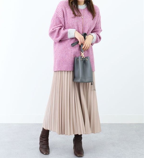 BELLUNA（ベルーナ）の「洗っても形が崩れにくい！プリーツスカート（ロングスカート）」｜詳細画像