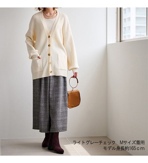 RANAN（ラナン）の「ウール見えスカーチョ（ワイドパンツ・ガウチョ）」｜詳細画像