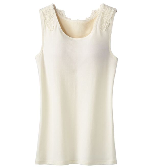 LAVIENNE（ラヴィエンヌ）の「カップ付バックレースタンクトップ（肌着・インナーウェア）」｜詳細画像