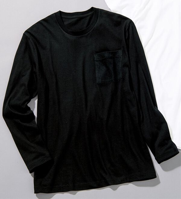 「【４枚組】綿１００％ポケット付きインナーＴシャツ（メンズＴシャツ）」｜詳細画像