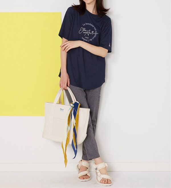 BELLUNA（ベルーナ）の「＜ＥＬＬＥ　Ａｃｔｉｖｅ＞裏メッシュ裾ラウンドチュニック（チュニック）」｜詳細画像