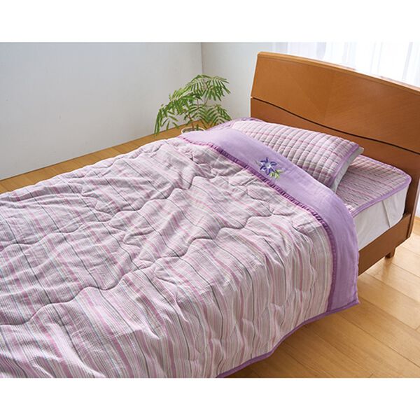 「新さわやか綿しじら刺繍入り軽寝具シリーズ（ボックスシーツ・ベッドシーツ）」｜詳細画像