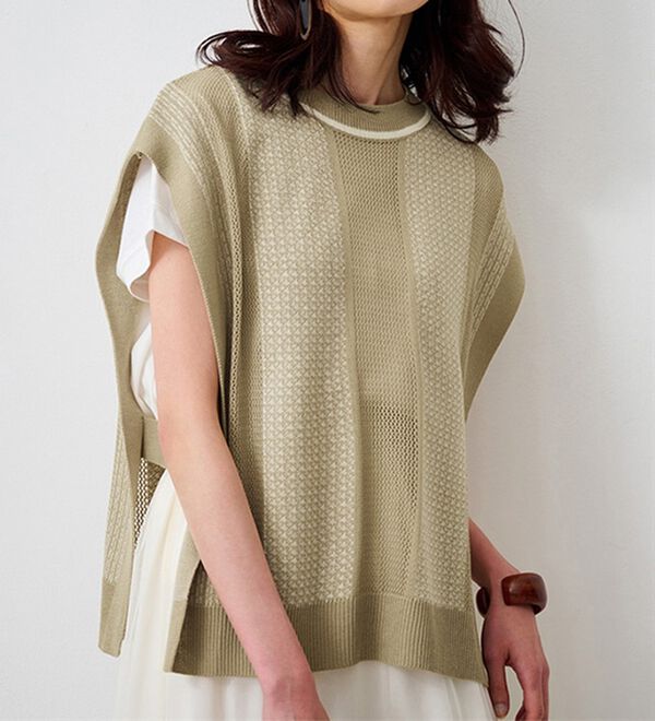 サマーセール チューリップ柄.メッシュ布地のカフェカーテン 【公式通販】