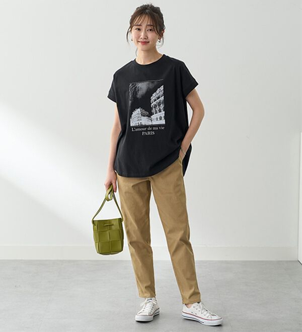 BELLUNA（ベルーナ）の「ひんやリッチコットン大人のゆったりドルマンＴシャツ（カットソー）」｜詳細画像