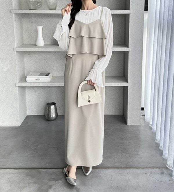 GeeRA（ジーラ）の「フリルキャミワンピース（カットソーワンピース）」｜詳細画像