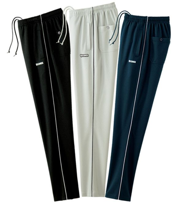 「【３本組】＜ケー・スイス＞吸汗速乾！ワッフルジャージパンツ（メンズフルレングスパンツ）」｜3本組