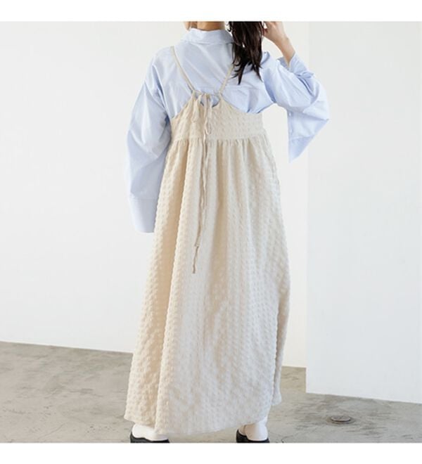 GeeRA（ジーラ）の「ぽこぽこエンボス素材キャミワンピース（その他ワンピース）」｜詳細画像