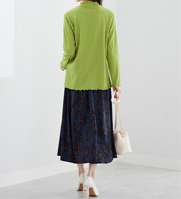 BELLUNA（ベルーナ）の「ジャカード素材メローデザインプルオーバー（カットソー）」｜詳細画像