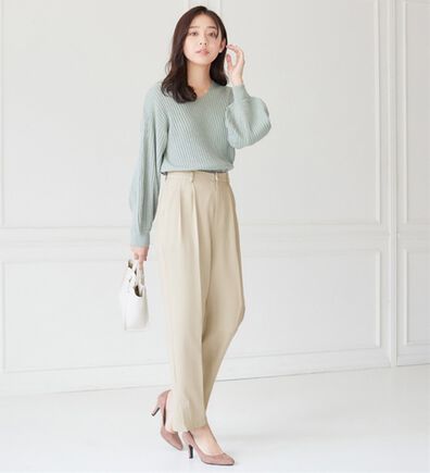 alotta（アロッタ）の「裾スリットストレートパンツ（フルレングスパンツ）」