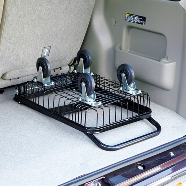 「５０ｋｇまで運べる折り畳みバスケット台車（エクステリア・屋外器具）」｜詳細画像