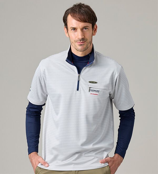 「＜ダンロップ・リファインド＞ハイネック＆ハーフジップ（メンズシャツ）」｜詳細画像