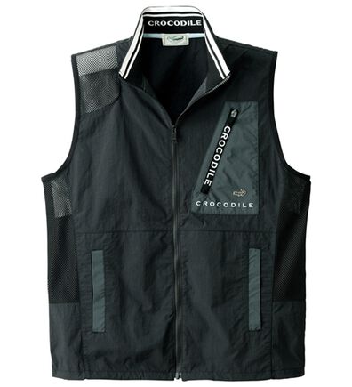 「＜クロコダイル＞エアースルー多機能ベスト（メンズベスト）」