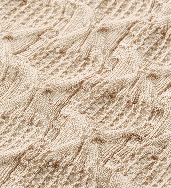 ルフラン（ルフラン）の「リネンタッチの透かし編みカーディガン（その他ジャケット）」｜詳細画像