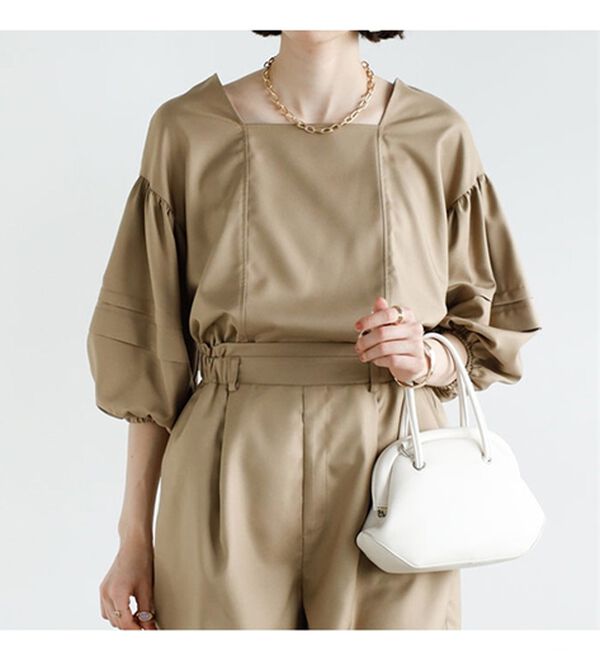 GeeRA（ジーラ）の「タック袖ブラウス（ブラウス）」｜詳細画像