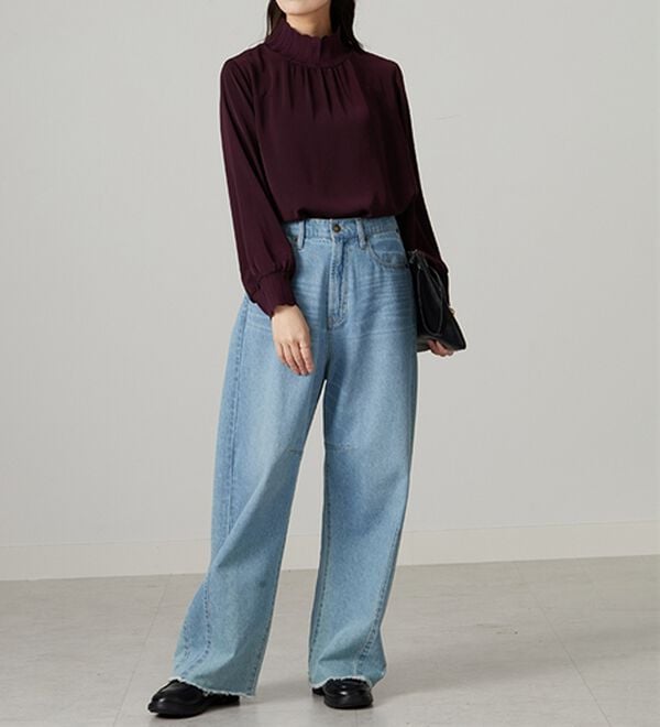 BELLUNA（ベルーナ）の「リブニット使いチュニック（チュニック）」｜詳細画像