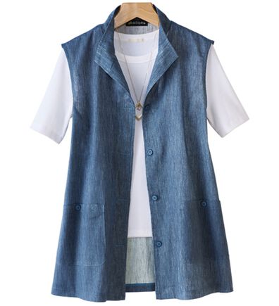 「日本製　綿１００％涼やかベスト（ベスト）」