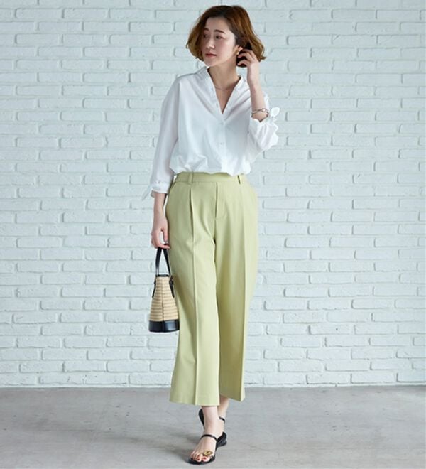 BELLUNA（ベルーナ）の「【吸水速乾】イージーケア！袖リボンシャツチュニック（チュニック）」｜詳細画像