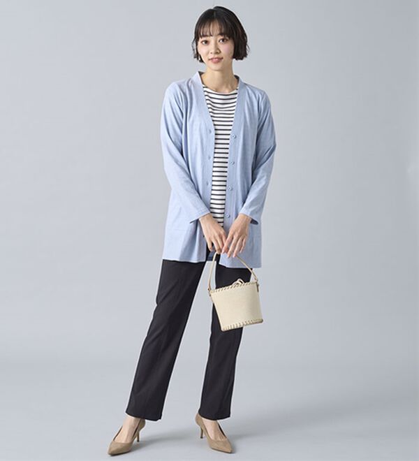 BELLUNA（ベルーナ）の「スラブ調ウルトラ美脚ストレッチパンツ（フルレングスパンツ）」｜詳細画像