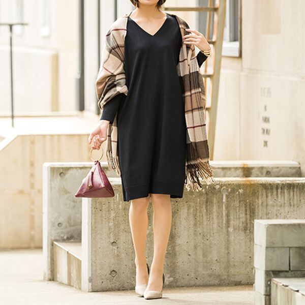 RANAN（ラナン）の「カシミヤタッチニットワンピース（ニットワンピース）」｜詳細画像