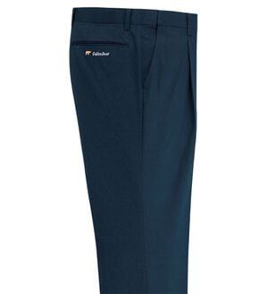 「＜ゴールデンベア＞しわになりにくい綿タッチスラックス（メンズスラックス）」｜ネイビー