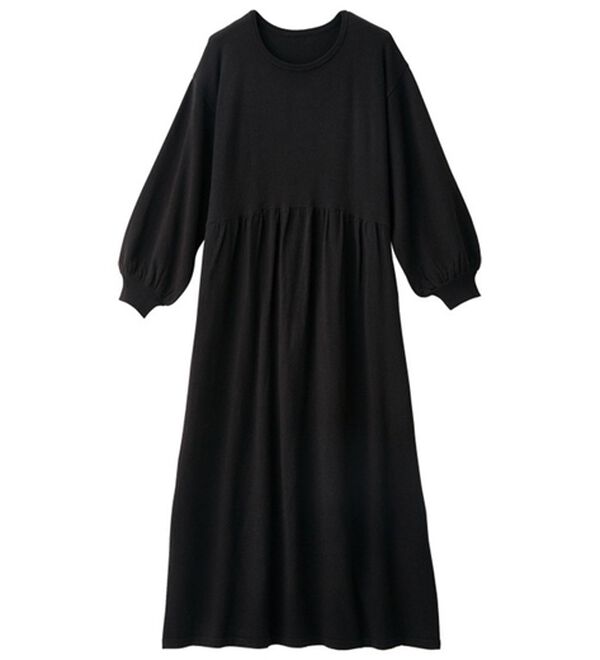 RANAN（ラナン）の「＜４つの機能付＞フレアーニットワンピース（ニットワンピース）」｜ブラック