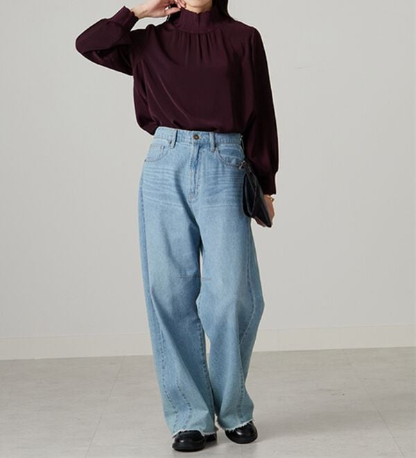 BELLUNA（ベルーナ）の「リブニット使いチュニック（チュニック）」｜詳細画像