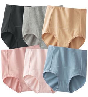 LAVIENNE（ラヴィエンヌ）の「【６色組】綿９５％のお腹お尻すっぽりショーツ（ショーツ）」｜6色組