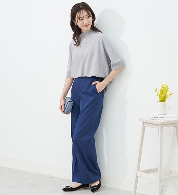 BELLUNA（ベルーナ）の「＜ＳＯＬＯＴＥＸ（Ｒ）＞ワイドパンツ（フルレングスパンツ）」｜詳細画像