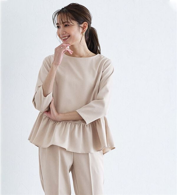 Pierrot（ピエロ）の「【選べる丈】大人のフリルセットアップ（セットアップ）」｜詳細画像