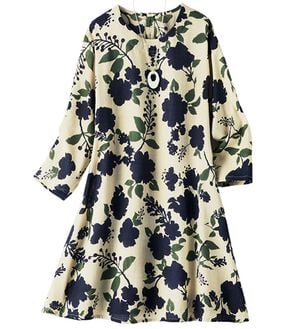 ルフラン（ルフラン）の「選べるプリントブラウス（ブラウス）」｜ネイビー系